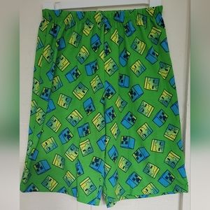 GUC Minecraft Creeper Jammie Shorts